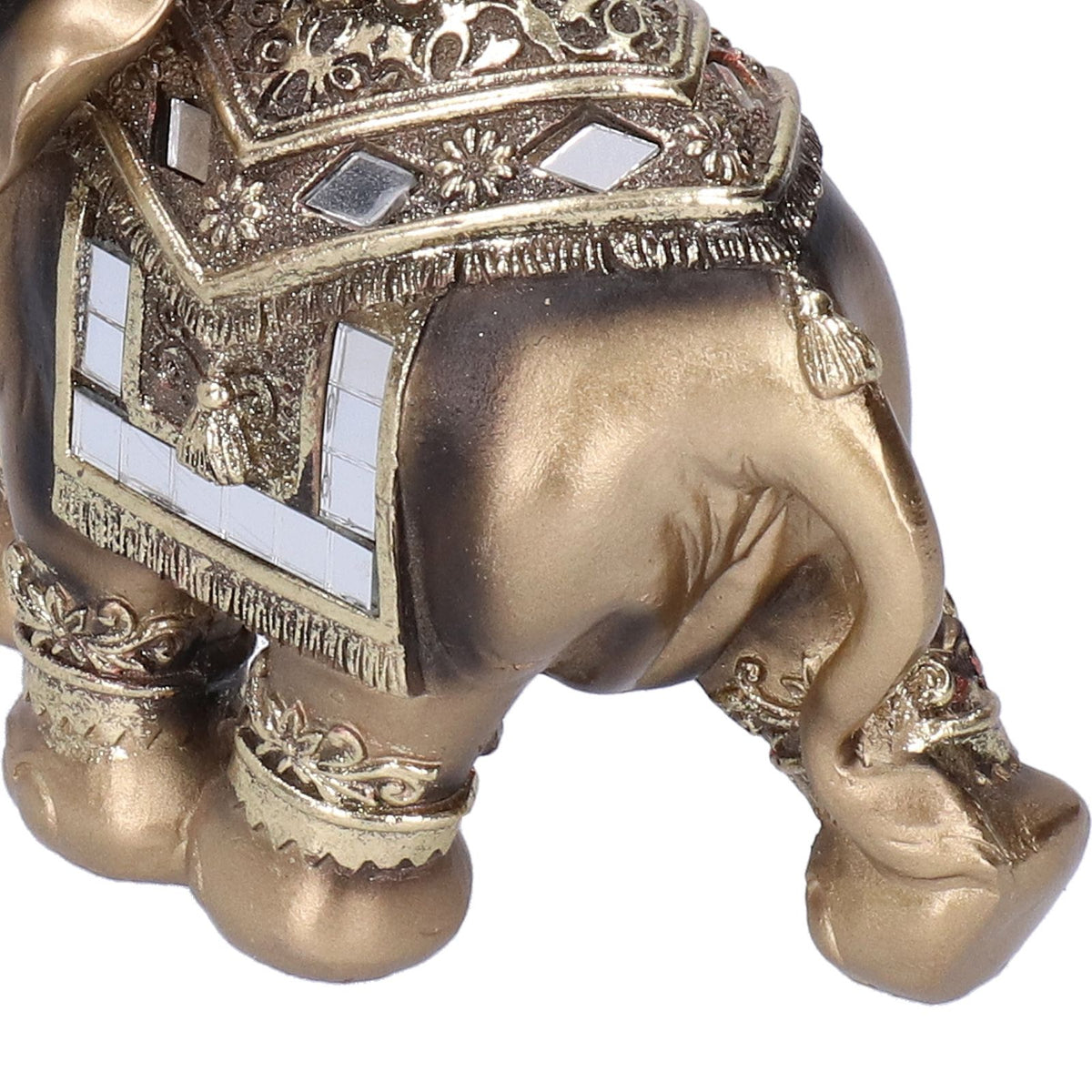Resin Elephant Statue Figurine Crafts Desktop Ornaments for Home Living RoomGold L 16.5x8x16cm