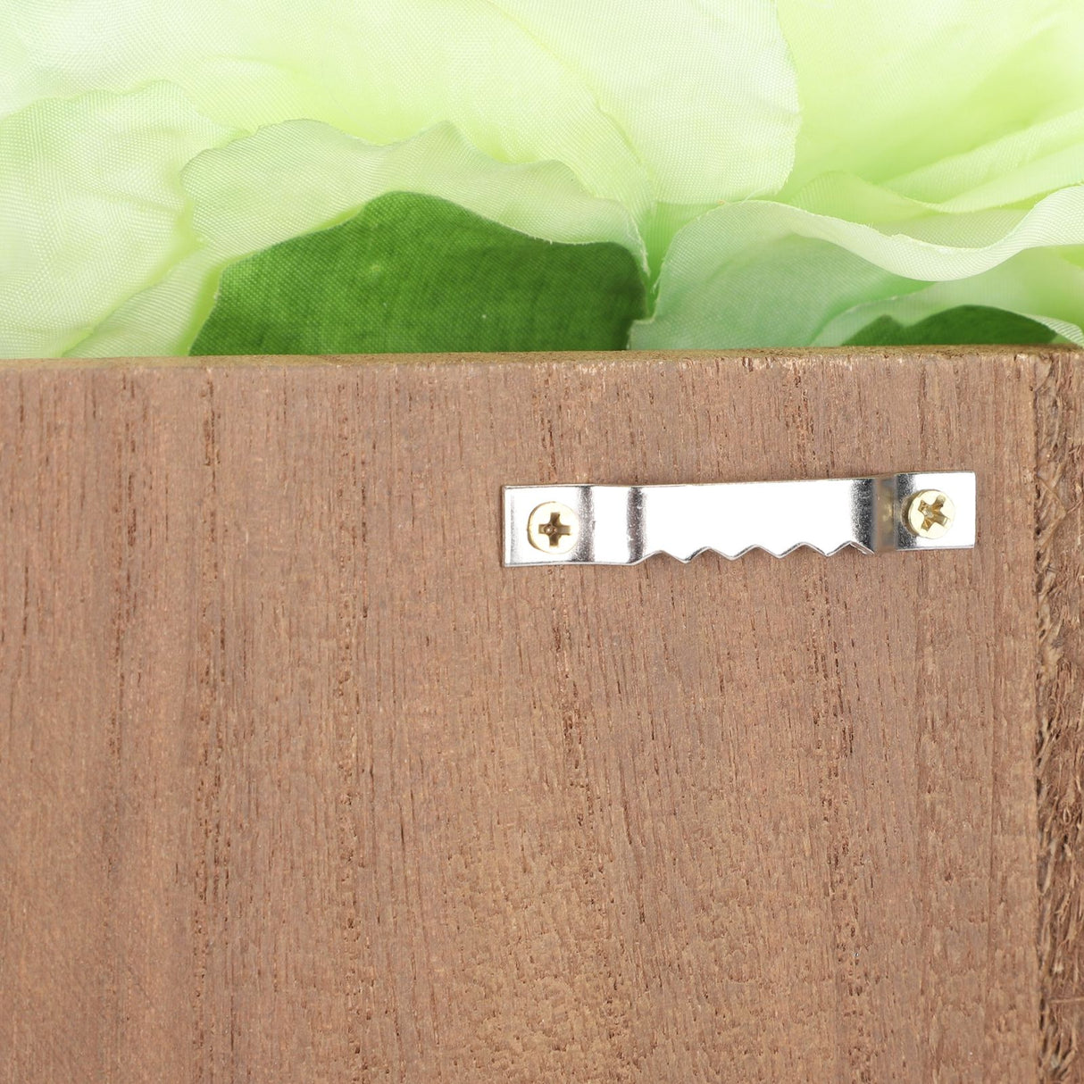 Artificial Flower Hanging Ornaments with Wood Board Indoor Living Room Bedroom Wall Decorations