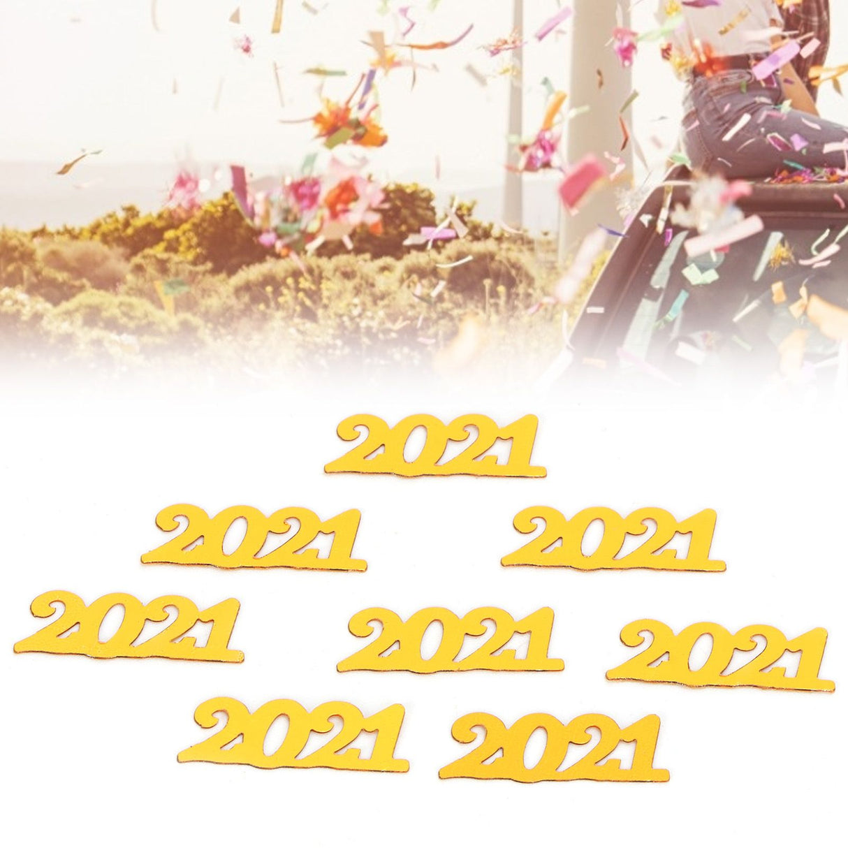 2021 Confetti Gold 100g Wedding New Year Birthday Party Graduation Decoration Supply