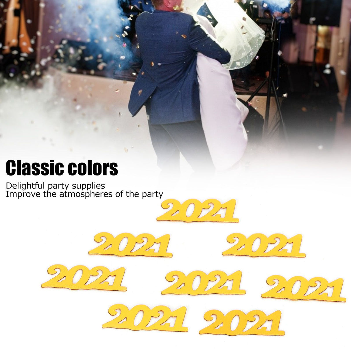 2021 Confetti Gold 100g Wedding New Year Birthday Party Graduation Decoration Supply