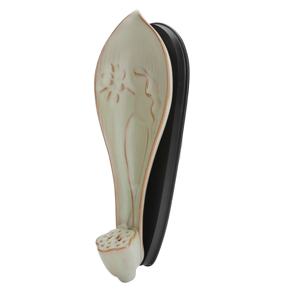 Incense Holder Embossed Ceramic Incense Stick Coil Burner Tray Desktop Decoration