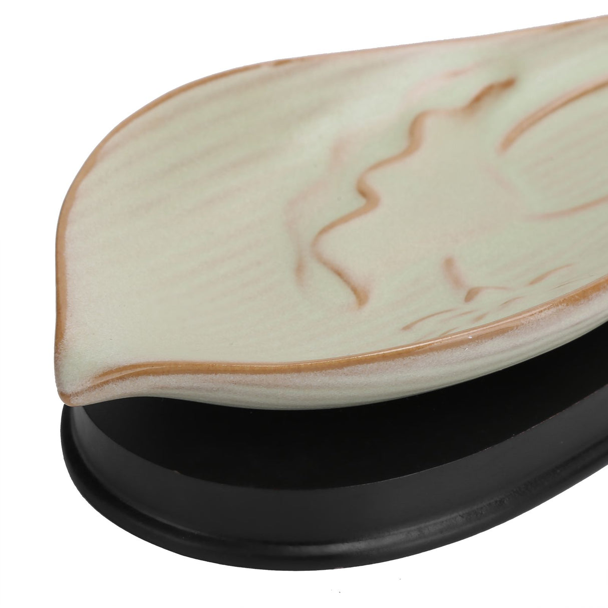 Incense Holder Embossed Ceramic Incense Stick Coil Burner Tray Desktop Decoration