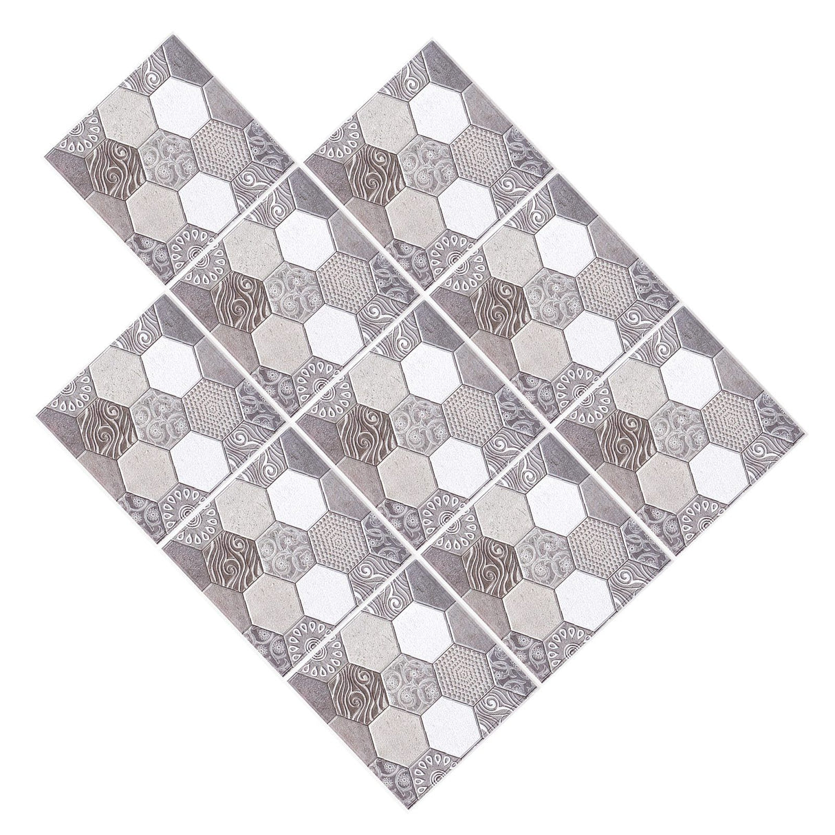 10PCS Self Adhesive Tile Sticker Anti Collision Sticker for Home Living Room Kitchen Decor
