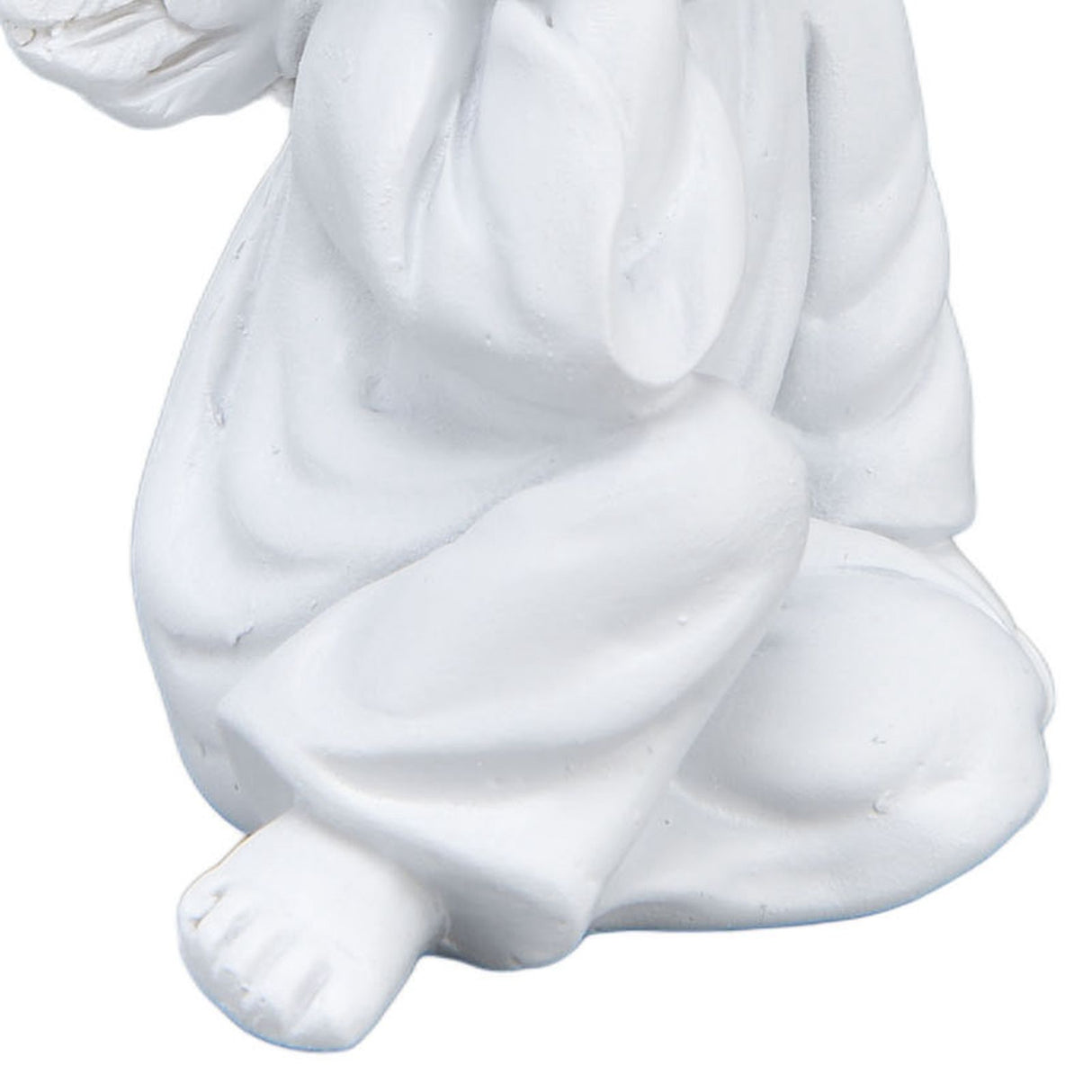 Cherub Statue Synthetic Resin Material Lovely Style White Baby Figurines for Party DecorationsCherub Statue Right