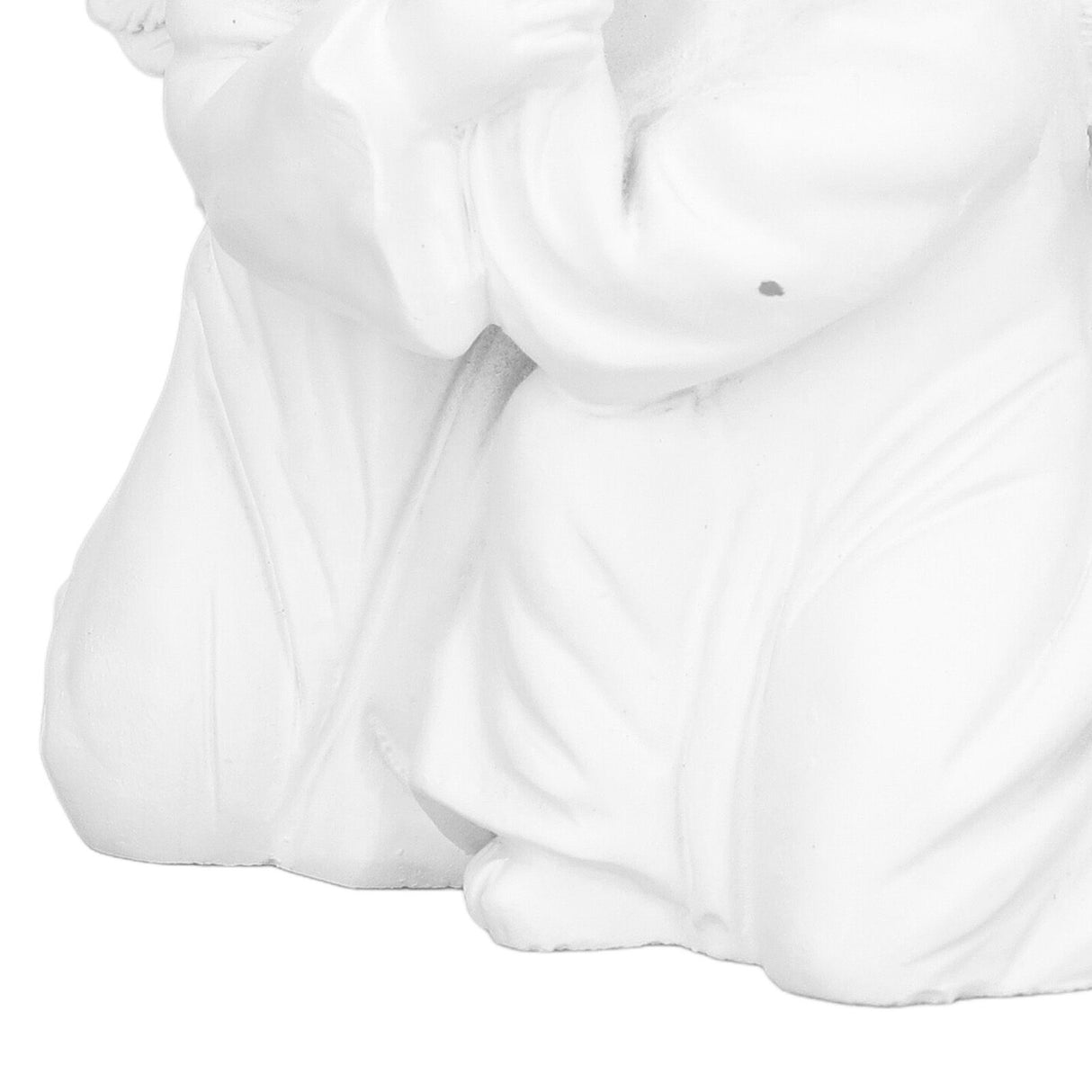Angel Statue Synthetic Resin Embracing Shape White Angel Ornament for Desktop DecorationAngel Left
