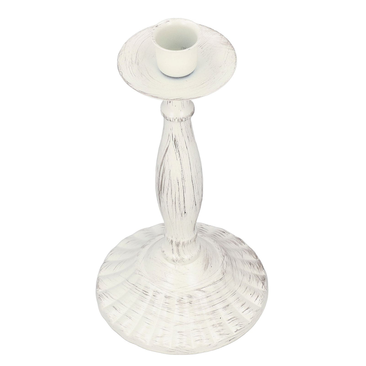 Candle Holders White Iron Material Retro Style Decorative Candlestick Pedestal for Home Decoration