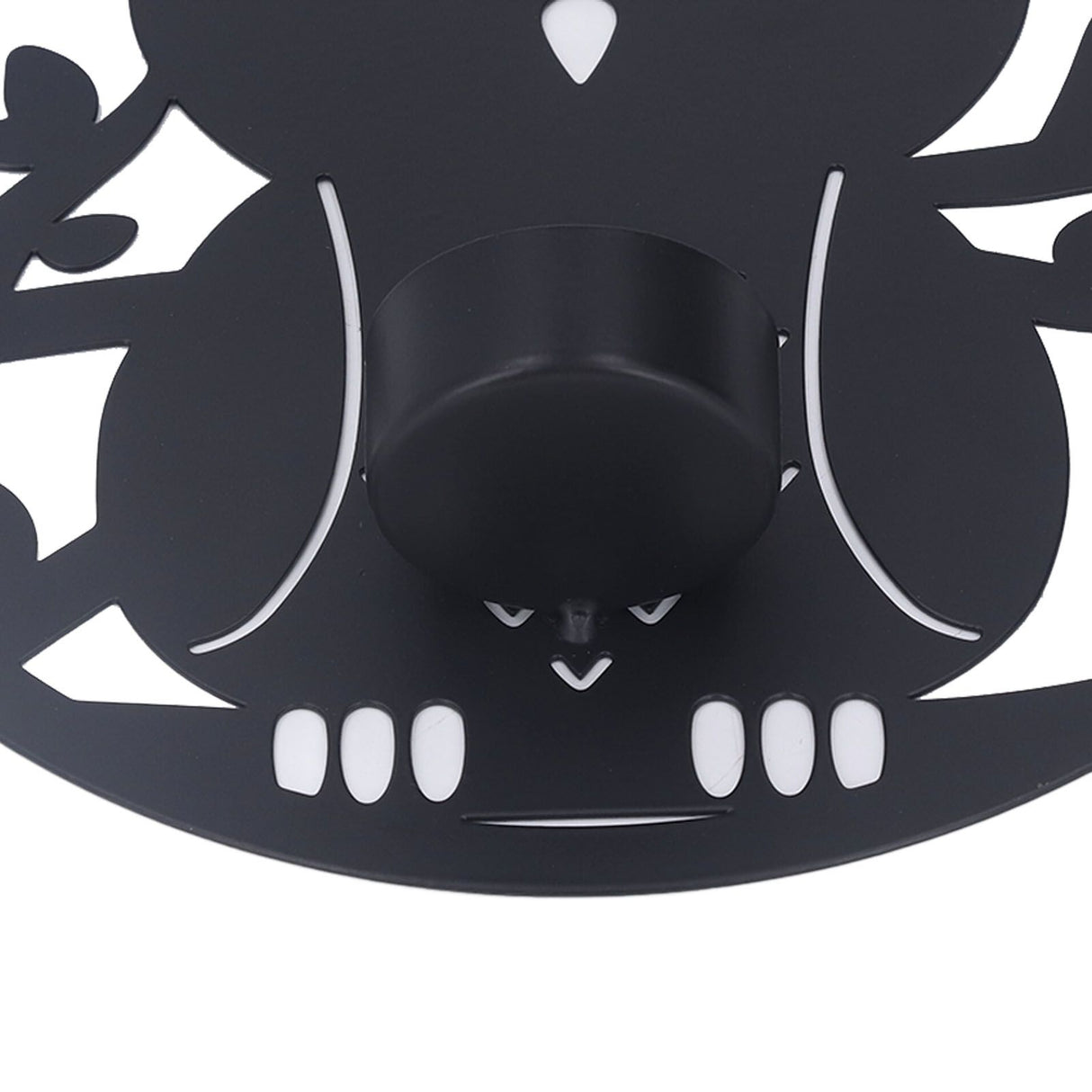 Hanging Candleholder Iron Retro Style Innovative Wall Mounted Candle Holder for Home Wall Decorations Black Laser Plate A