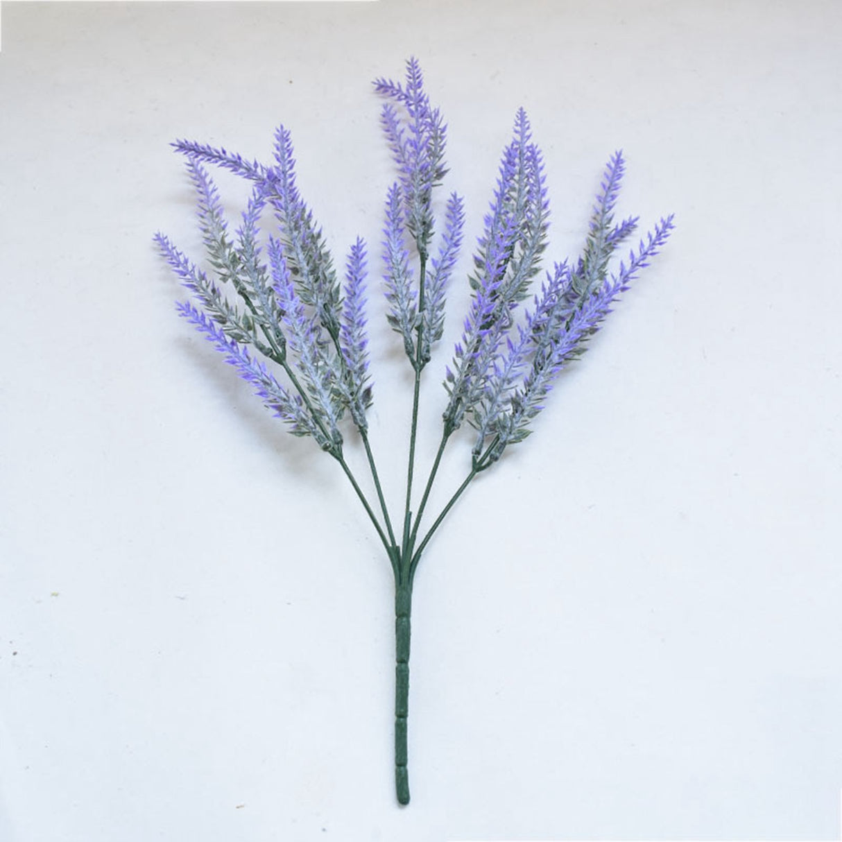 Plastic Artificial Lavender Flowers Odorless Realistic Fake Lavender for Scene Decoration Wedding Celebration Purple