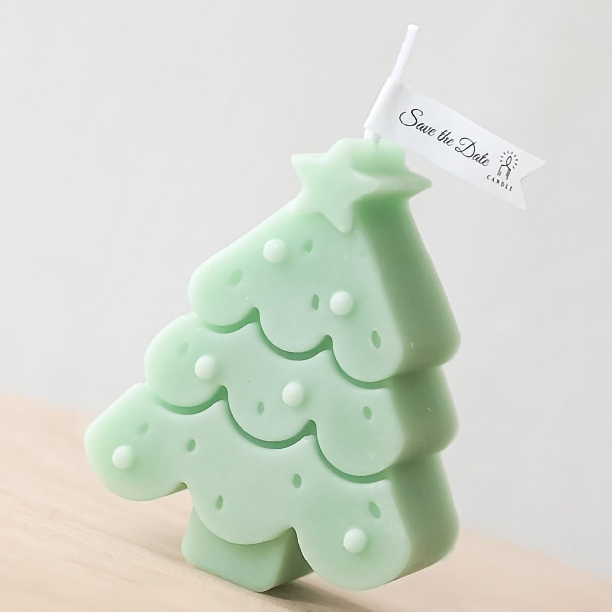 Christmas Tree Aromatherapy Candle Tree Shaped Candle Christmas Home Decoration Desktop Crafts Gift Green
