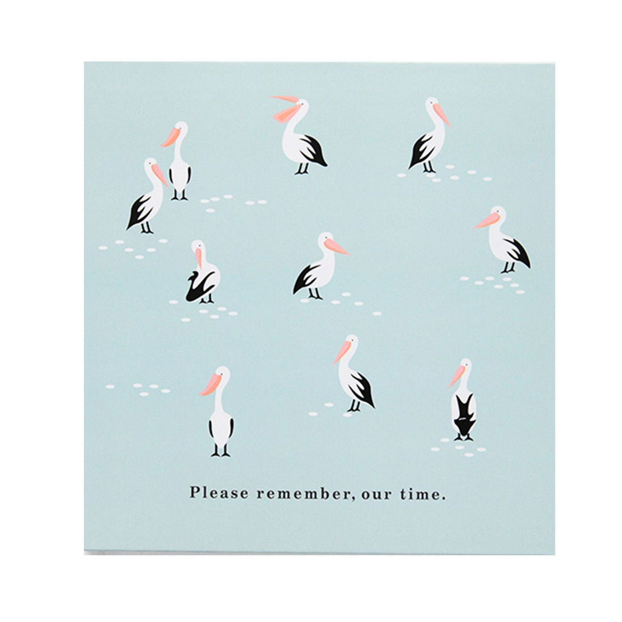 Self Adhesive Photo Album Binder DIY Scrapbook Albums Writable Inner Page Album Book for Commemoration Blue Pelican