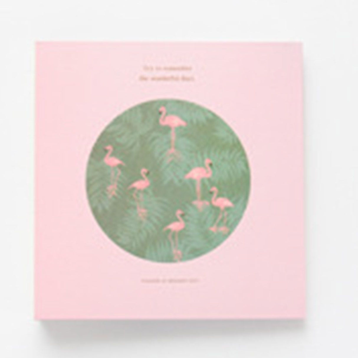 Self Adhesive Photo Album Binder DIY Scrapbook Albums Writable Inner Page Album Book for Commemoration Pink Bird