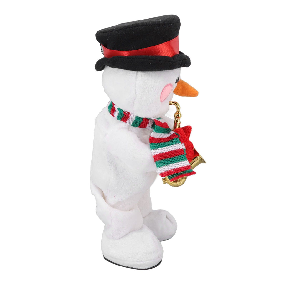 Electric Music Christmas Toy Doll 8 Songs Continuous Play Dancing Singing Glowing Swinging Plush Toy for Kids Adults Christmas Snowman