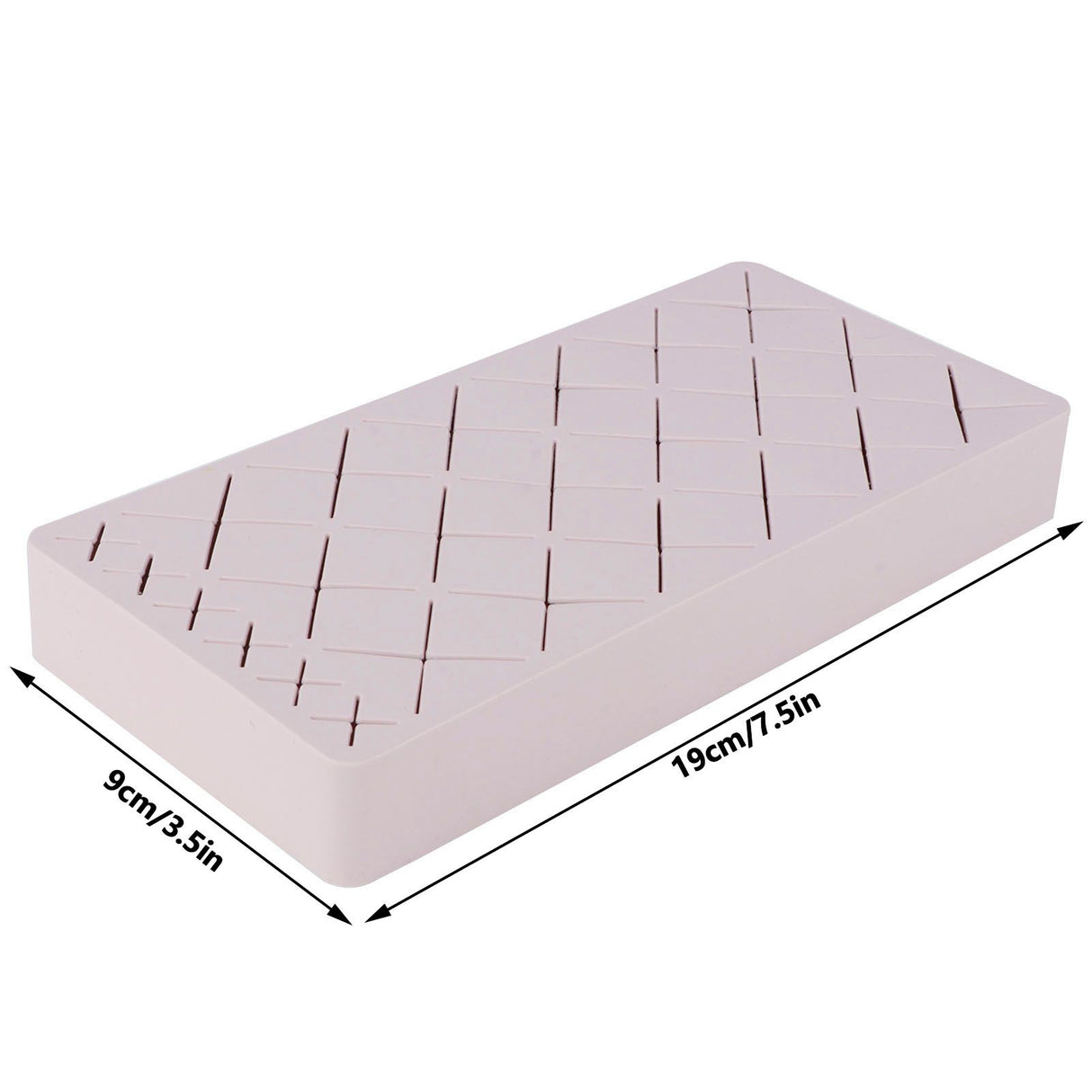 24 Slots Silicone Lipstick Organizer Makeup Cosmetics Holder Storage Box Display StandPink