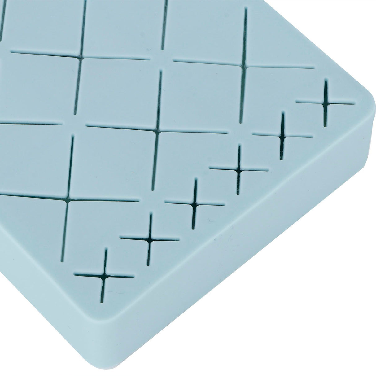 24 Slots Silicone Lipstick Organizer Makeup Cosmetics Holder Storage Box Display StandBlue