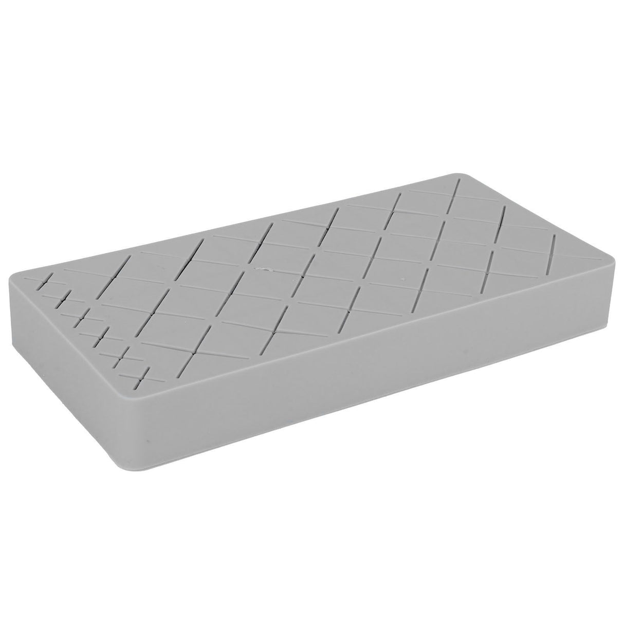 24 Slots Silicone Lipstick Organizer Makeup Cosmetics Holder Storage Box Display StandGray