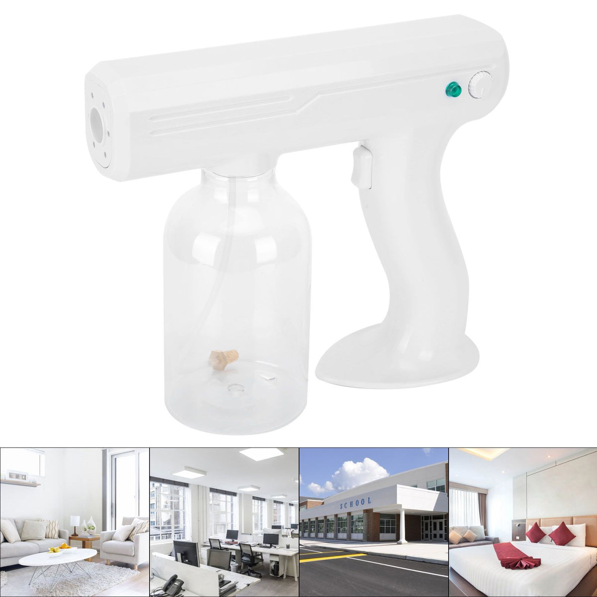 800ml Handheld Nano Atomizer Wireless Charging Water Sprayer for Home Office School Garden