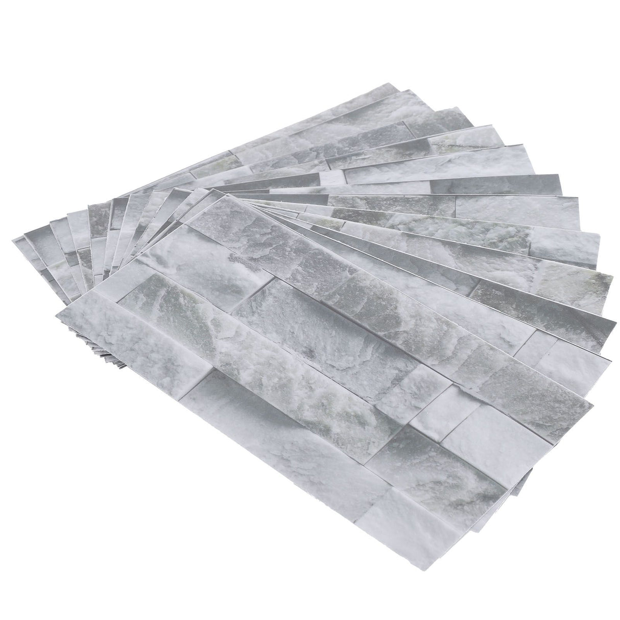 12Pcs PVC Tile Sticker Waterproof Self Adhesive Bathroom Kitchen Living Room Decor Floor Decal(KIT043 )