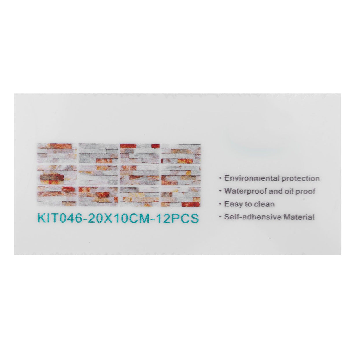 12Pcs PVC Tile Sticker Waterproof Self Adhesive Bathroom Kitchen Living Room Decor Floor Decal(KIT046 )