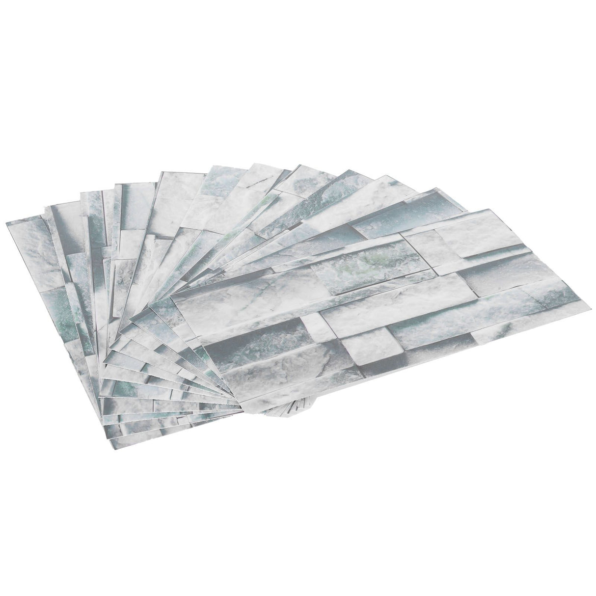 12Pcs PVC Tile Sticker Waterproof Self Adhesive Bathroom Kitchen Living Room Decor Floor Decal(KIT042 )