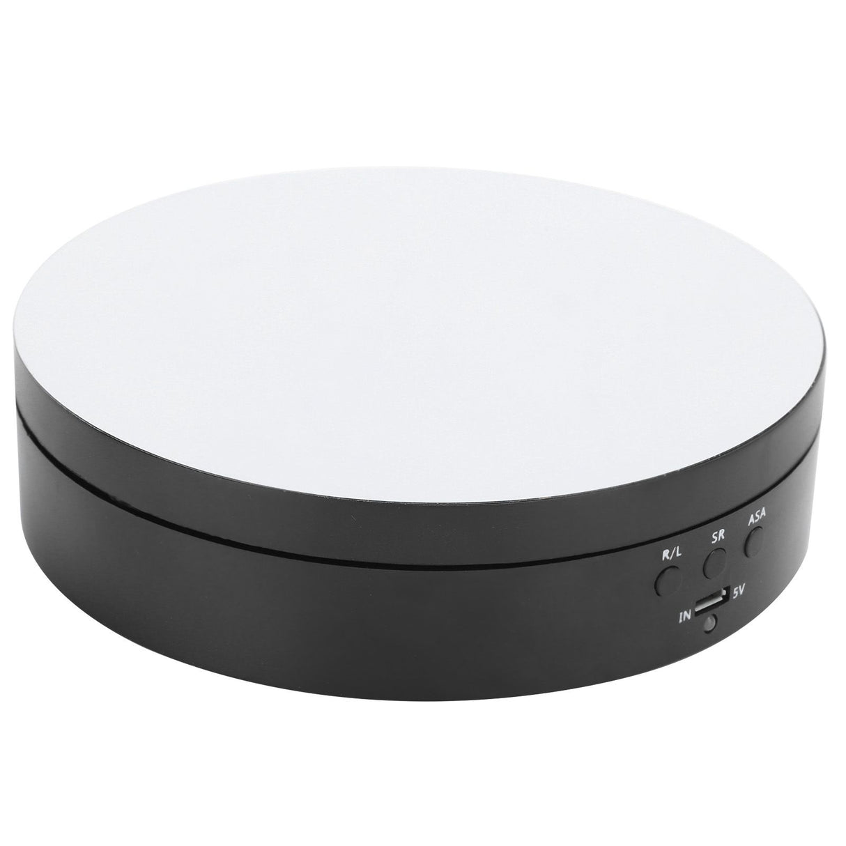3 Speeds Electric Rotating Display Stand 360 Degree Turntable Jewelry Holder USB ChargingBlack