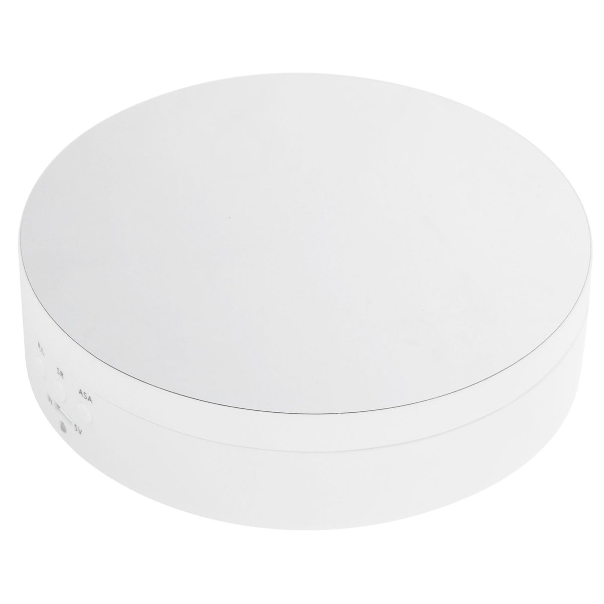 3 Speeds Electric Rotating Display Stand 360 Degree Turntable Jewelry Holder USB ChargingWhite