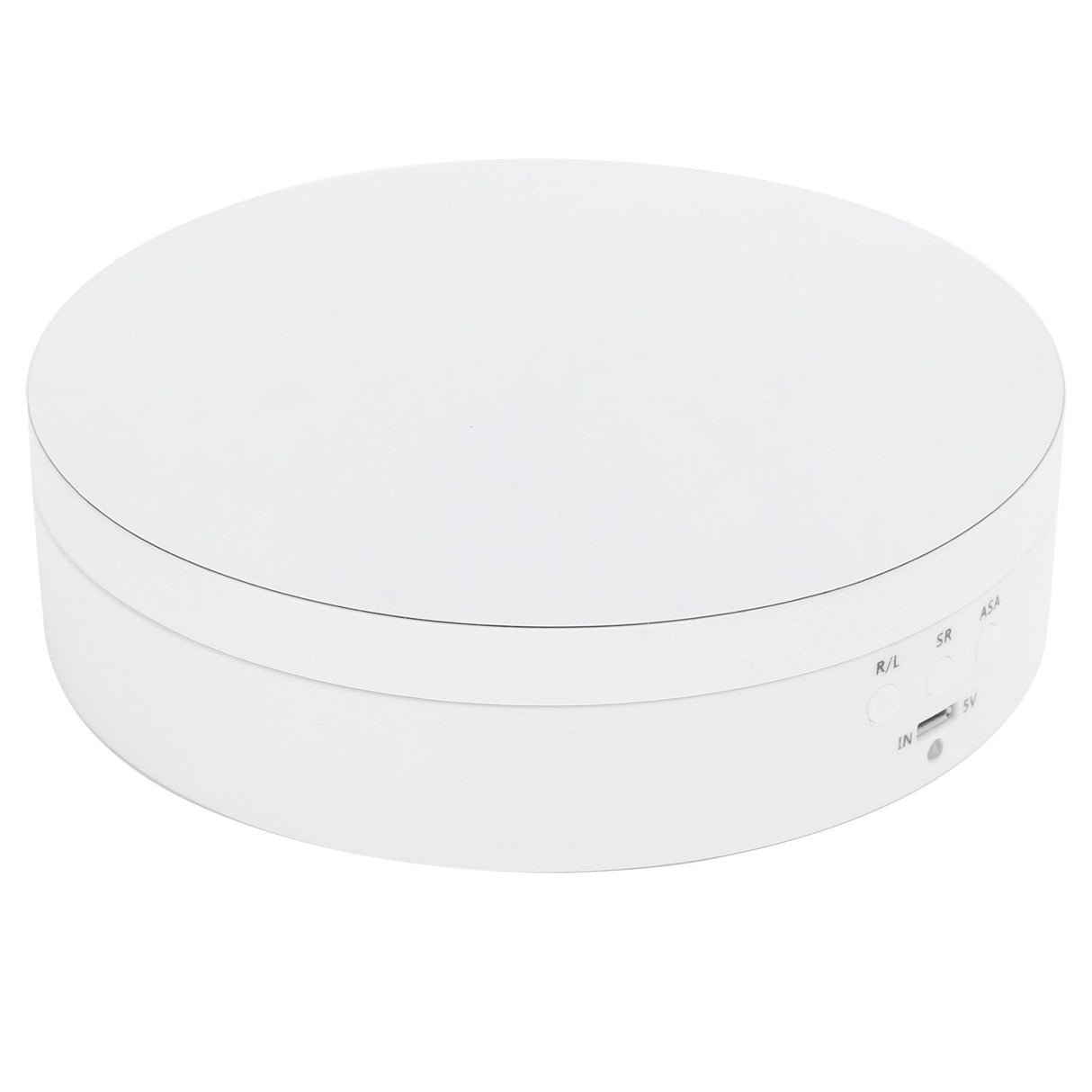 3 Speeds Electric Rotating Display Stand 360 Degree Turntable Jewelry Holder USB ChargingWhite