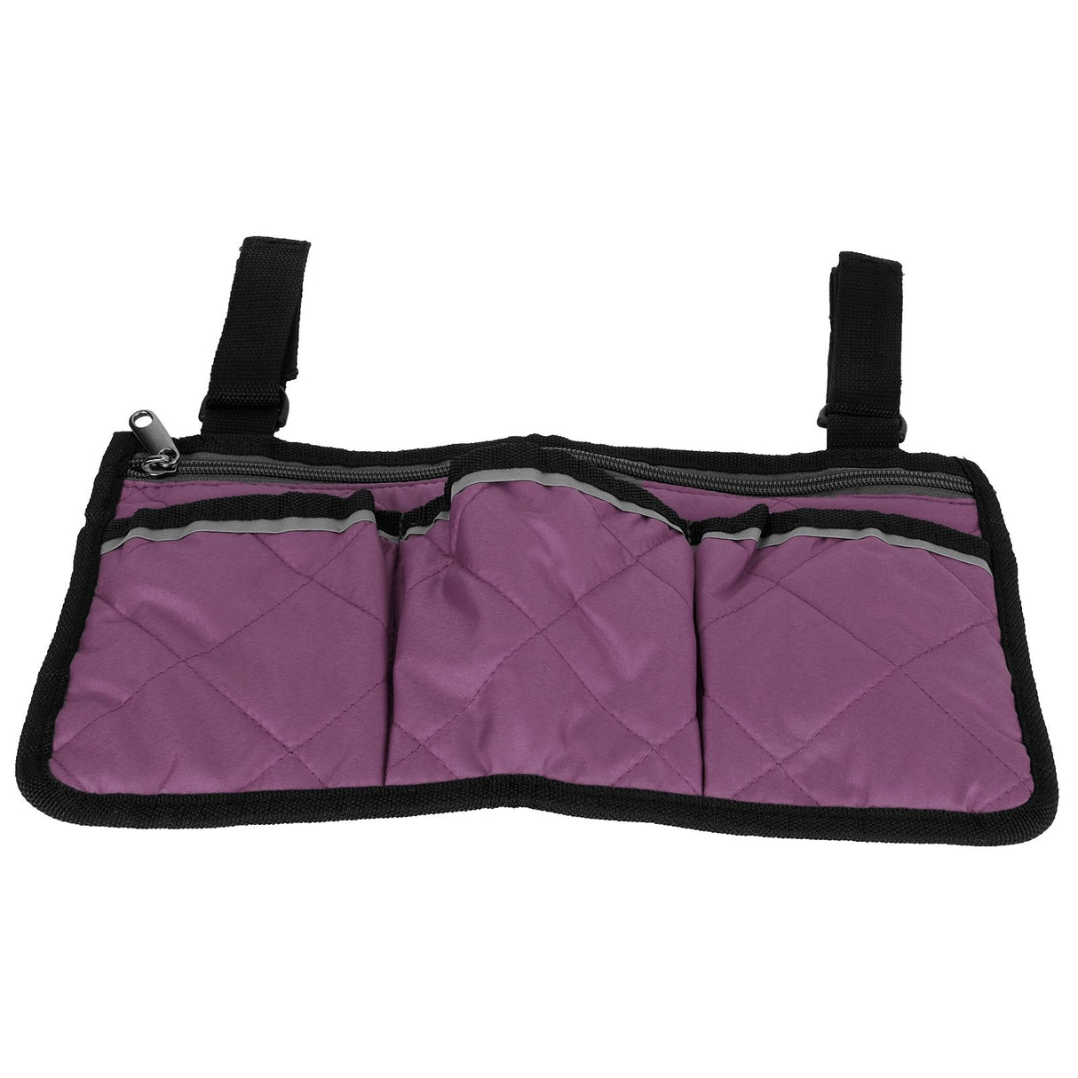 Multifunctional Wheelchair Side Hanging Bag Office Chair Storage Bag Armrest Pouch OrganizerPurple
