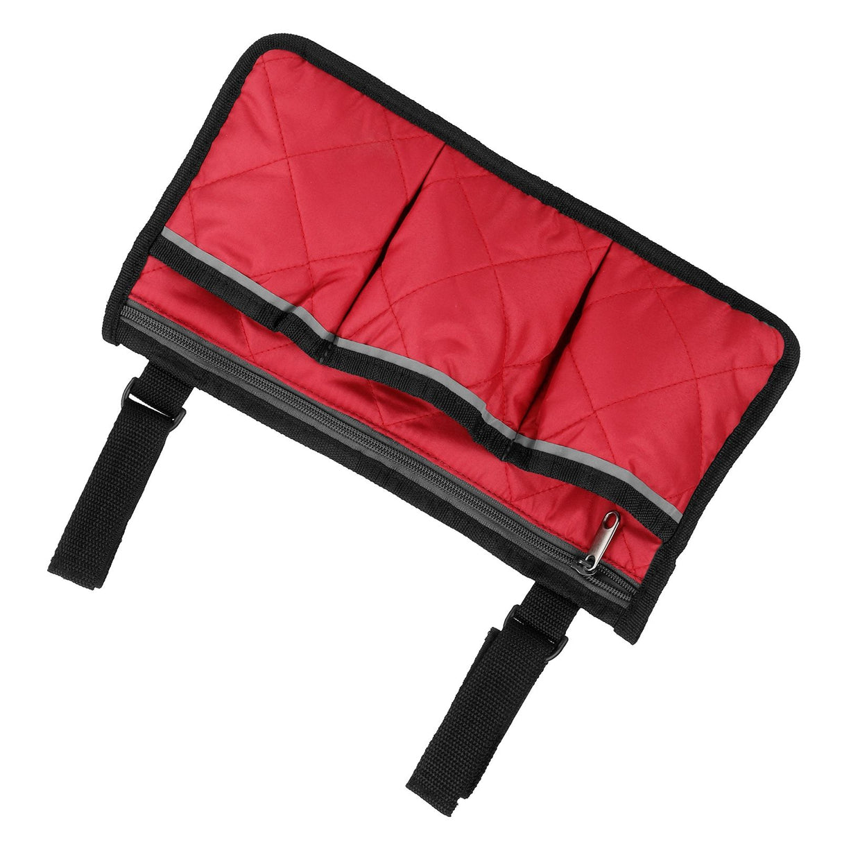 Multifunctional Wheelchair Side Hanging Bag Office Chair Storage Bag Armrest Pouch OrganizerWine Red