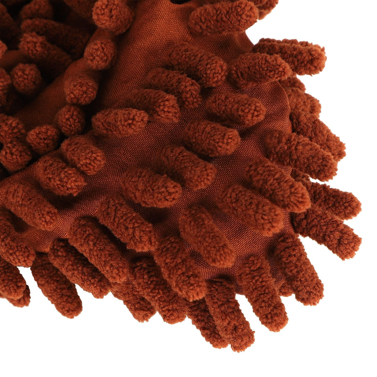 10Pcs Chenille Mop Slippers Multifunction Floor Cleaning Shoes Dust Cleaner AccessoryBrown