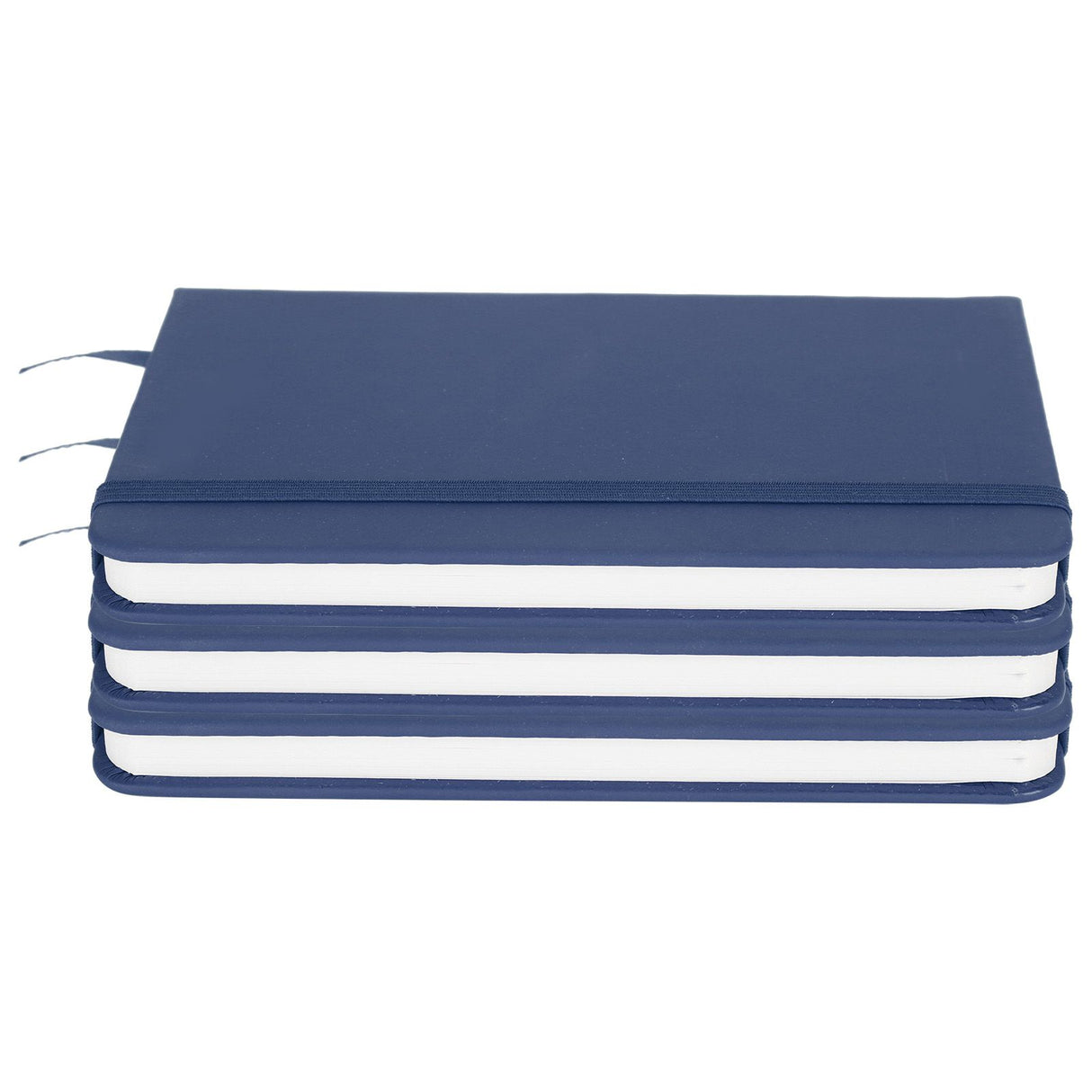3Pcs PU A6 Business Notepad Hardcover Strap Notebook Diary Stationery Office School SuppliesBlue