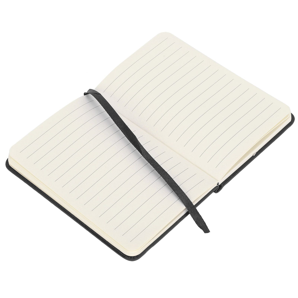 3Pcs PU A6 Business Notepad Hardcover Strap Notebook Diary Stationery Office School SuppliesBlack