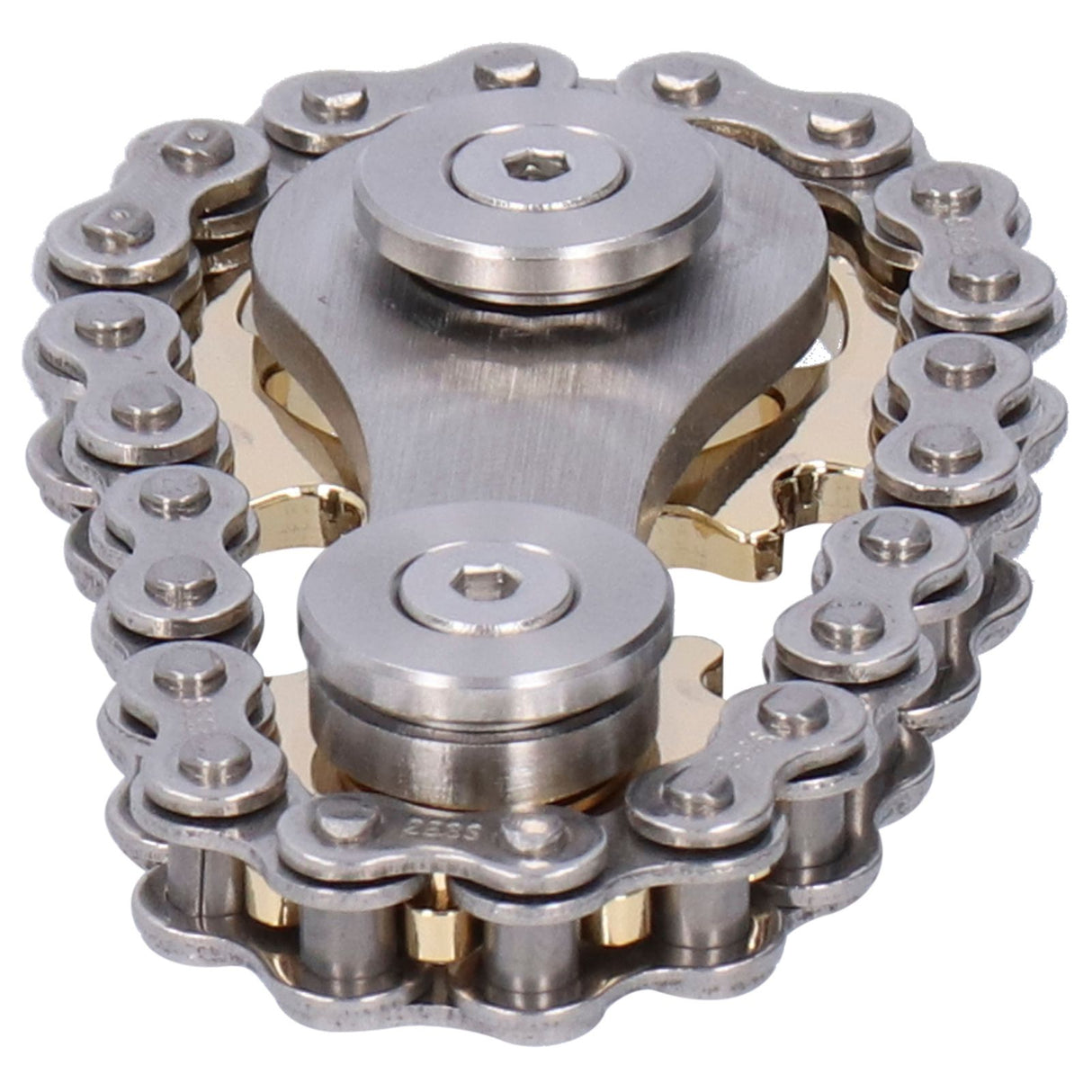 Gyroscope Sprockets Chains Flywheel Stress Relief Decompression Toys for Kids Adults(Gear GoldPlated )
