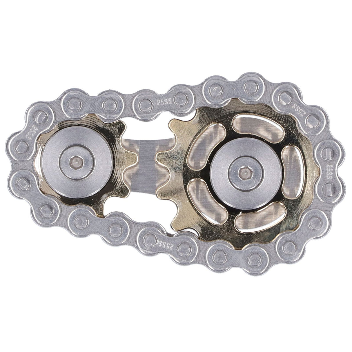 Gyroscope Sprockets Chains Flywheel Stress Relief Decompression Toys for Kids Adults(Gear GoldPlated )