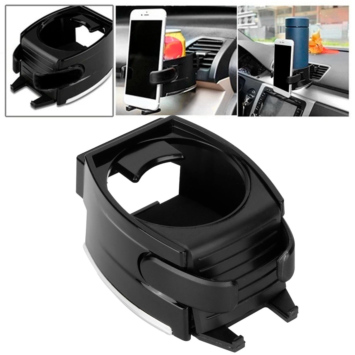 Air Vent Cup Holder Organizer Universal Drink Bottle Rack Stand Car Vehicle AccessoryBlack