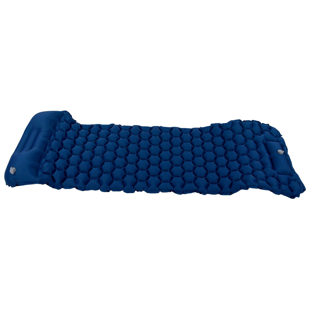 Camping Sleeping Pad Mat Foot Press Inflatable Cushion Mattress for Tent Hiking TravelPurplish Blue
