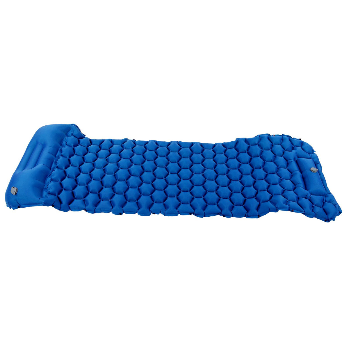 Camping Sleeping Pad Mat Foot Press Inflatable Cushion Mattress for Tent Hiking TravelRoyalblue