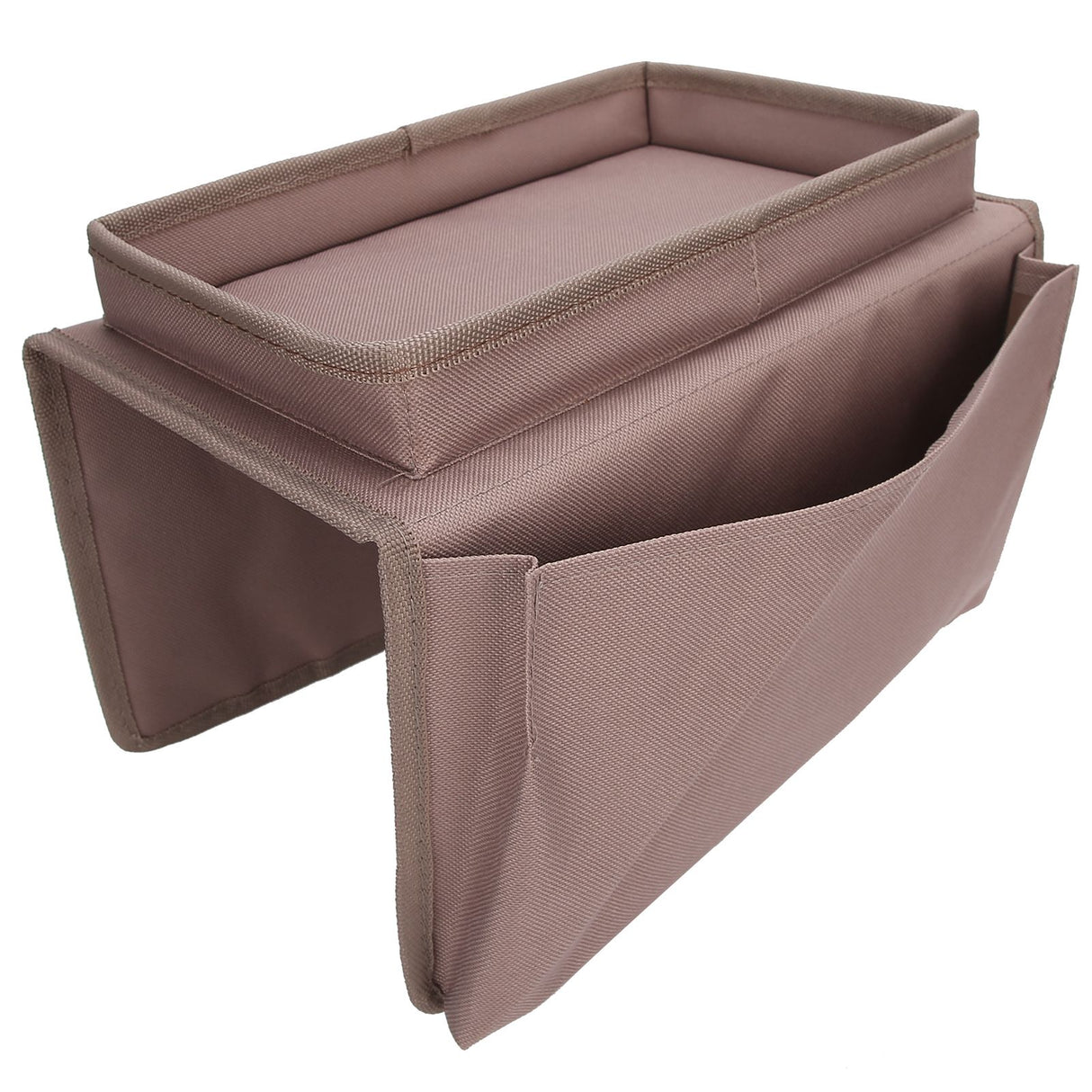 4 Pockets Sofa Armrest TV Remote Control Organizer Armchair Couch Bag with Cup Holder TrayCoffee