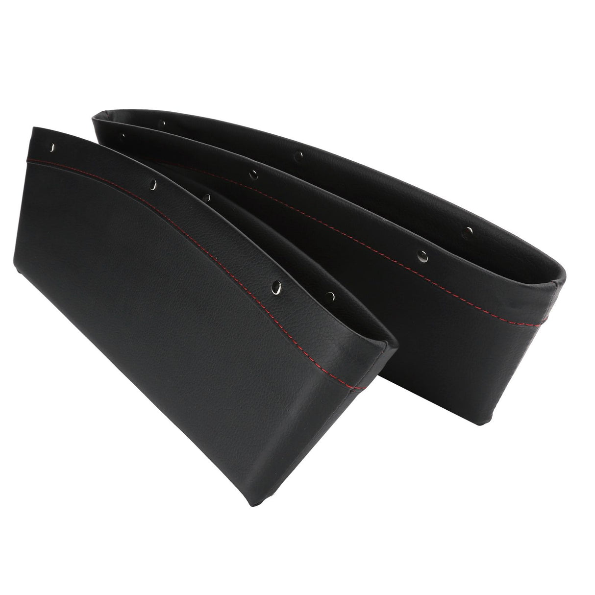 2Pcs Car Seat Slit Organizer Storage Pockets Bag Side Holder for Phone Money Cards KeysBlack