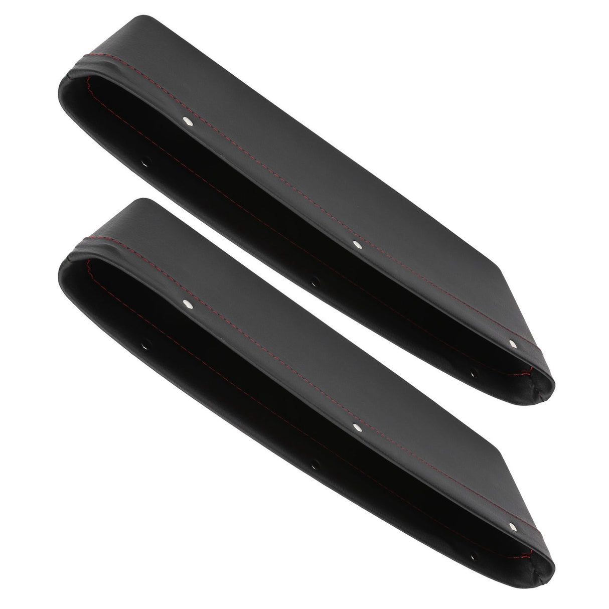 2Pcs Car Seat Slit Organizer Storage Pockets Bag Side Holder for Phone Money Cards KeysBlack
