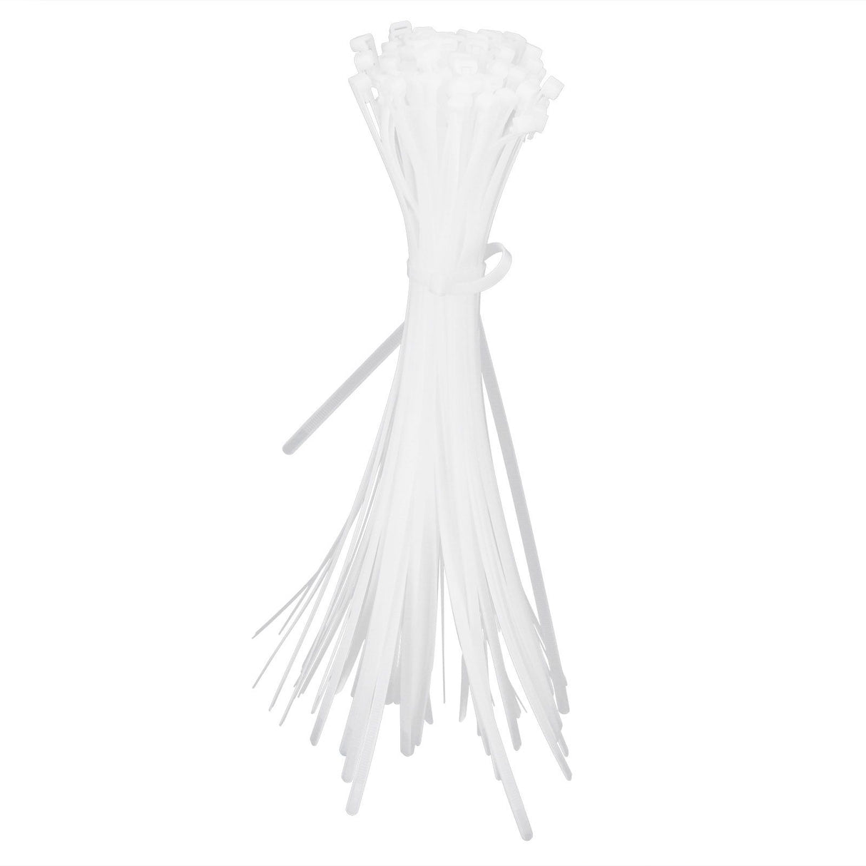 100Pcs Cable Ties Multiple Use Fastener Thick Thin Nylon Zip Wraps Supplies 8 x 400White