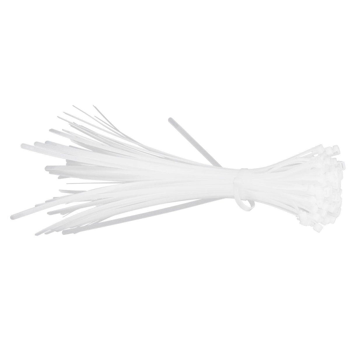 100Pcs Cable Ties Multiple Use Fastener Thick Thin Nylon Zip Wraps Supplies 8 x 400White