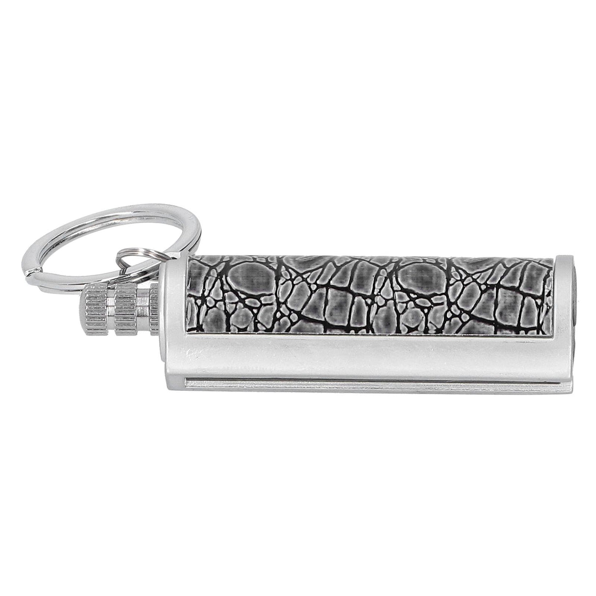 Cigarette Lighter Matchstick Kerosene Lighter Waterproof Lighter Outdoor Vintage Key ChainGray