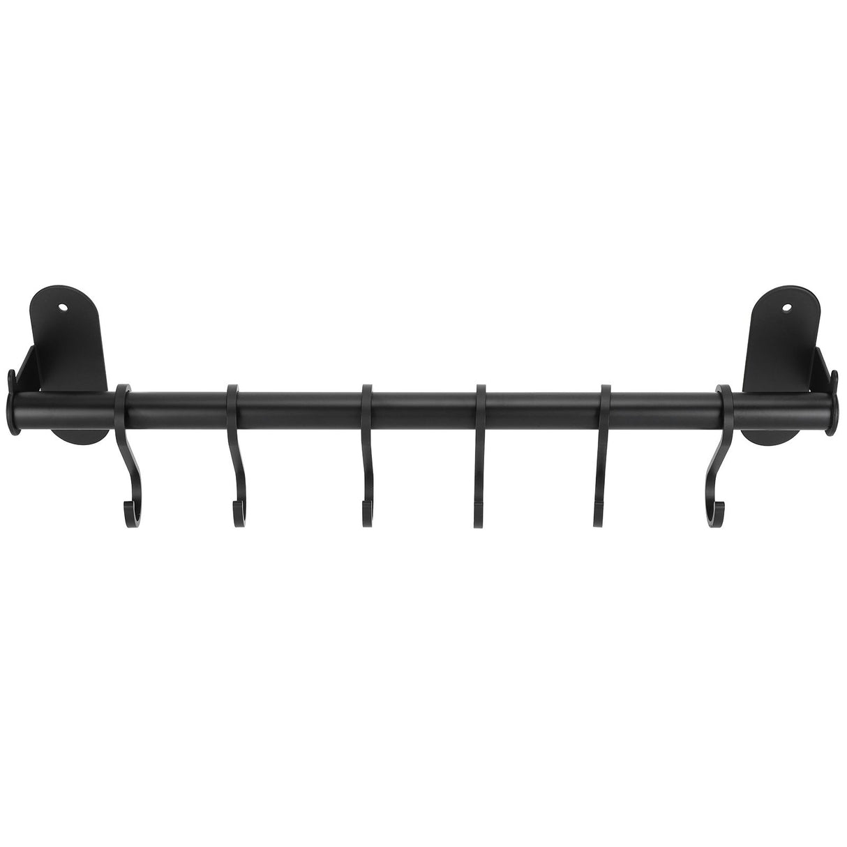 40cm 6 Hooks Pot Lid Hanger Punch WallMounted Storage Holder Kitchen Utensil Rack Organizer