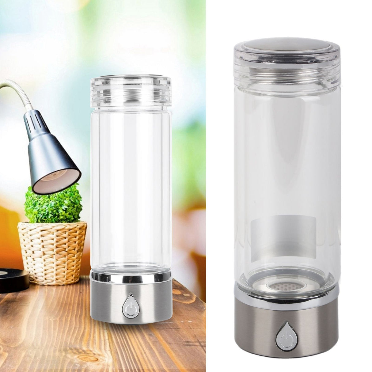 380ml Hydrogen Water Bottle Generator SPE Technology USB Rechargeable Portable Hydrogen Rich Water Cup