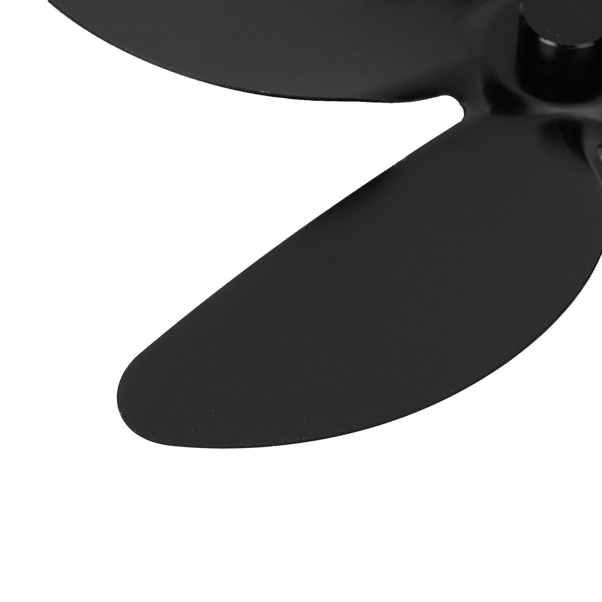 Fireplace Fan Blade Universal Aluminum Alloy 5-Blade Heat Powered Fan Accessory Black