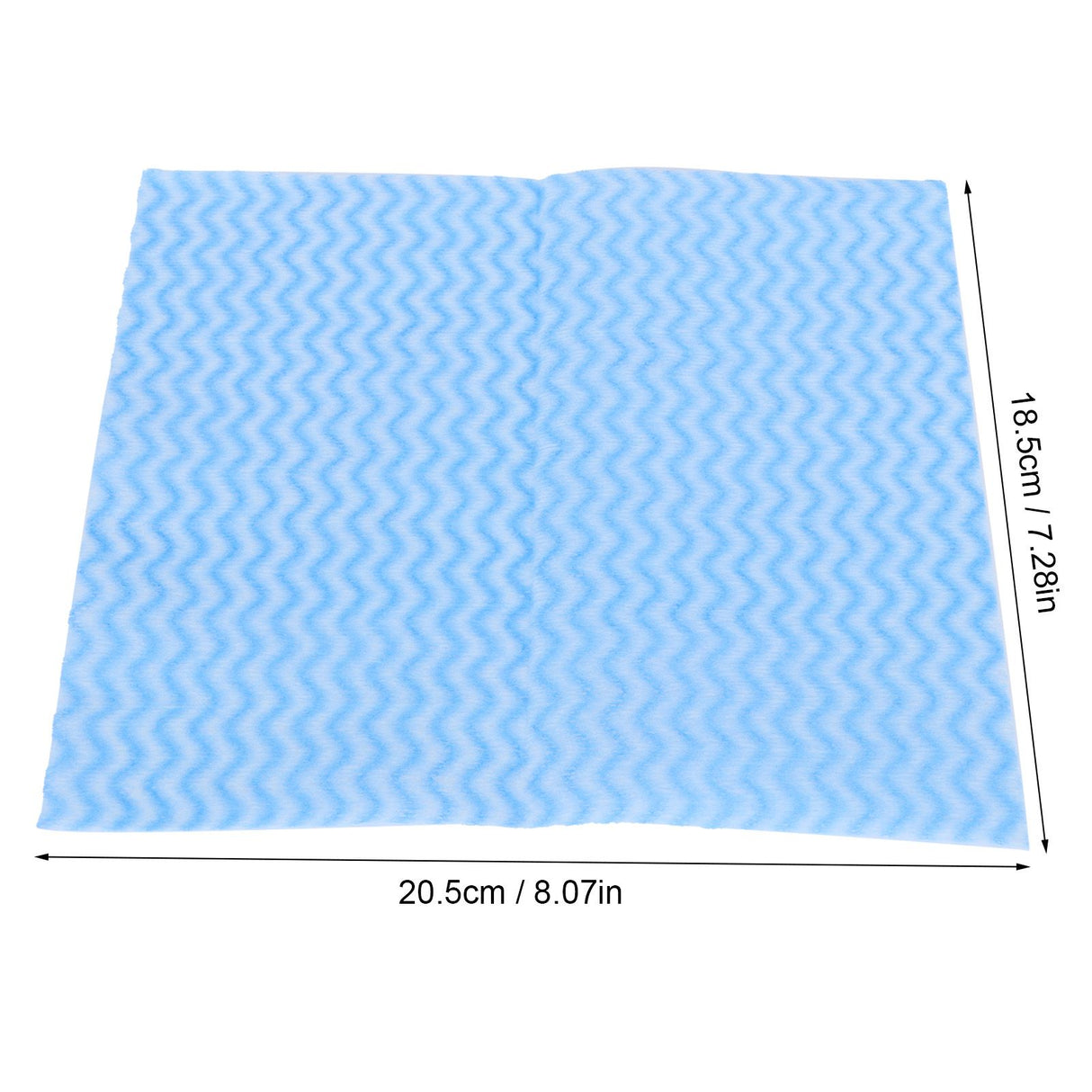 2Packs Disposable NonWoven Rag Washing Dish Towel Kitchen Cleaning Cloth Wiping Rag(Blue )