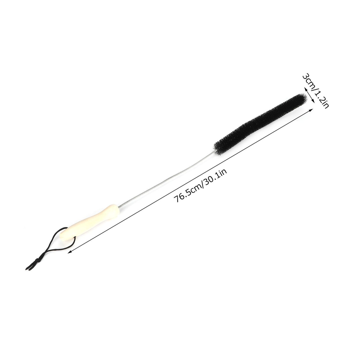 Cleaning Brush Flexible Bendable Dryer Washing Machine Refrigerator Pipe Dredge ToolBlack