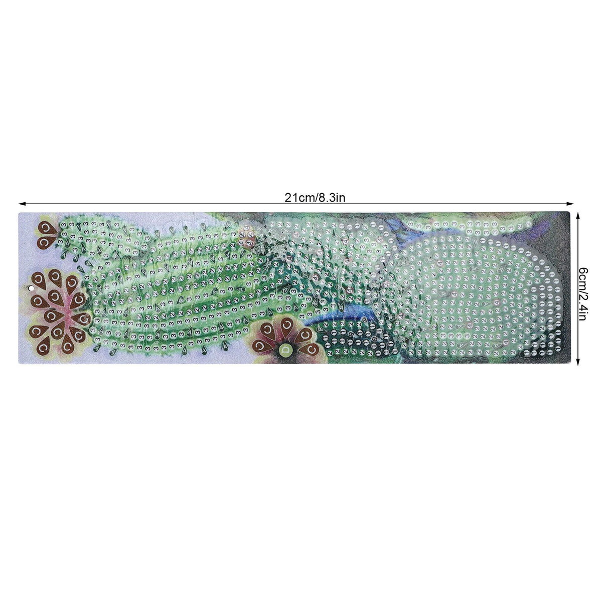 DIY Diamonds Painting Bookmarks Tassel Bookmark for Home Office School DIY MakingSucculent Pattern
