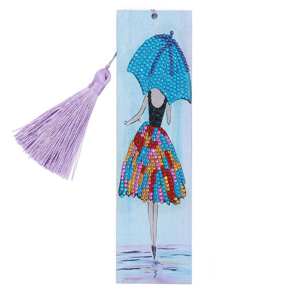 DIY Diamond Painting Bookmarks with Tassel Crafts Gift for Home Office School UseAA389‑Girl