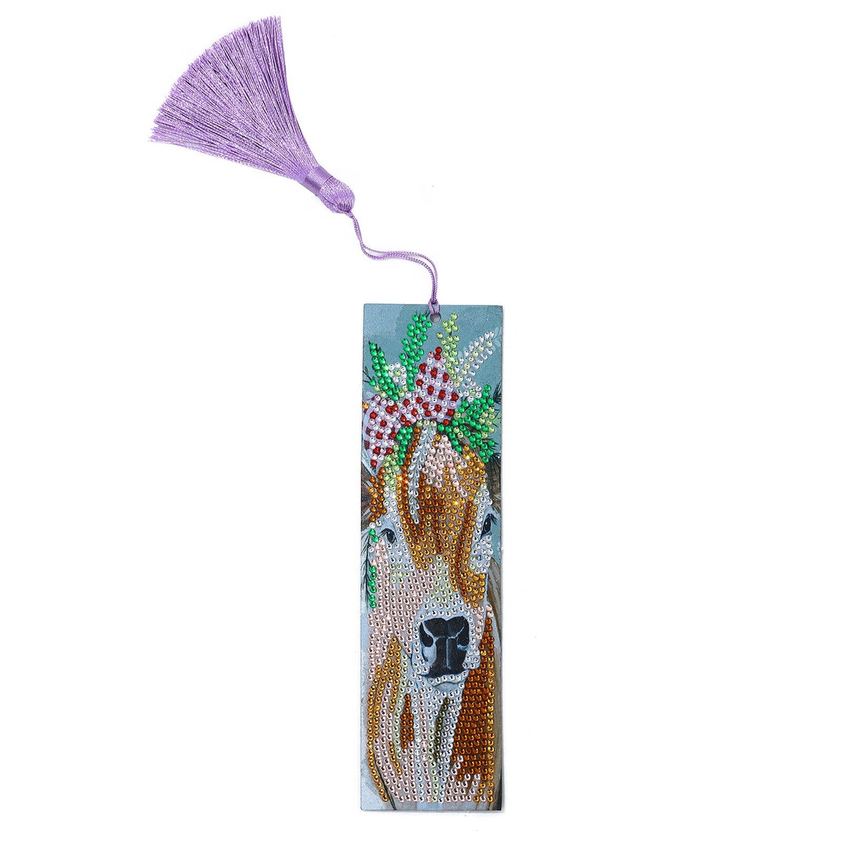 Diamonds Painting Bookmarks with Tassel Pendant Bookmark Art Craft for DIY MakingDeer Pattern